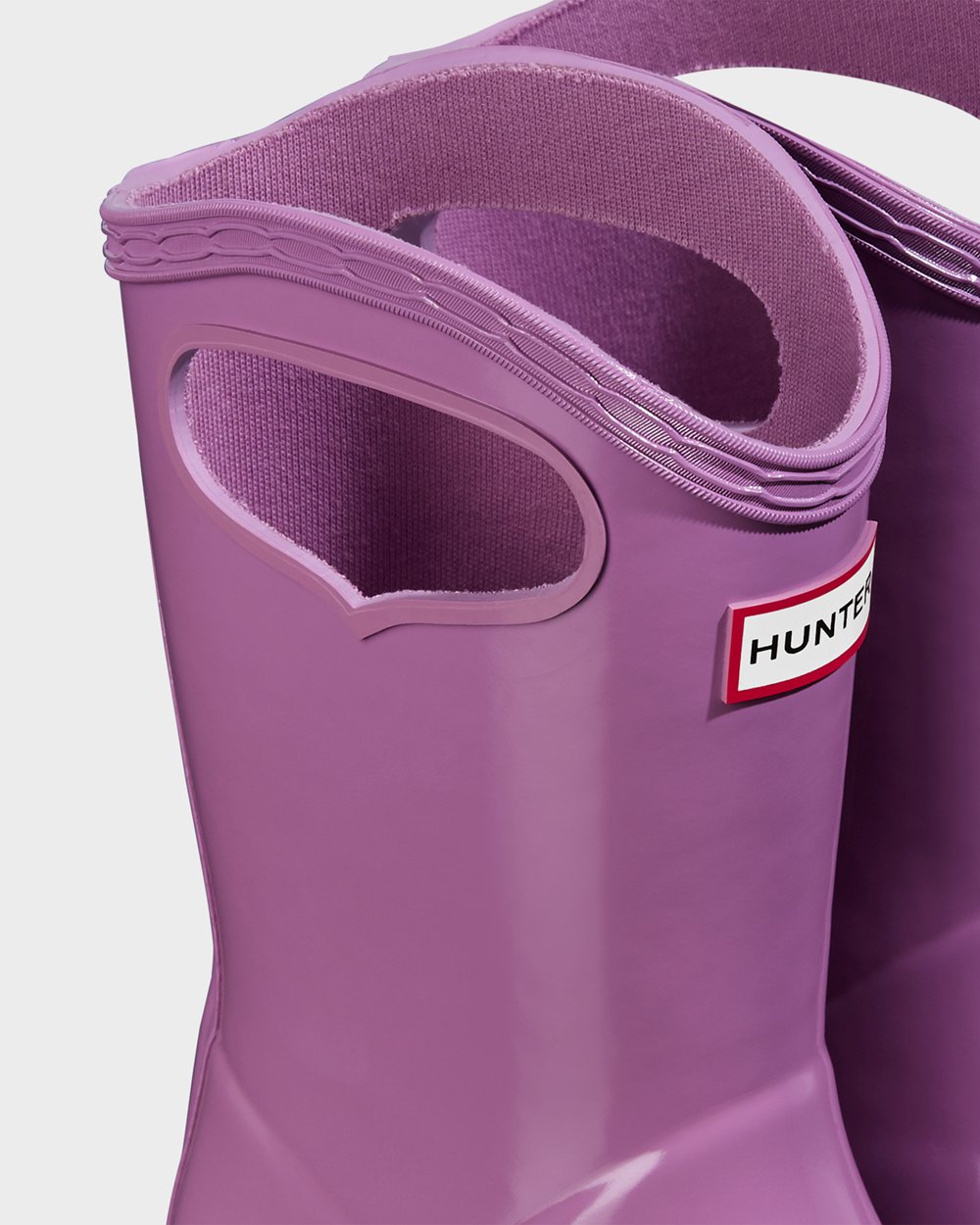 Galochas Hunter Criança Roxo - Original First Classic Grab Handle Gloss - 61TYCOQSA